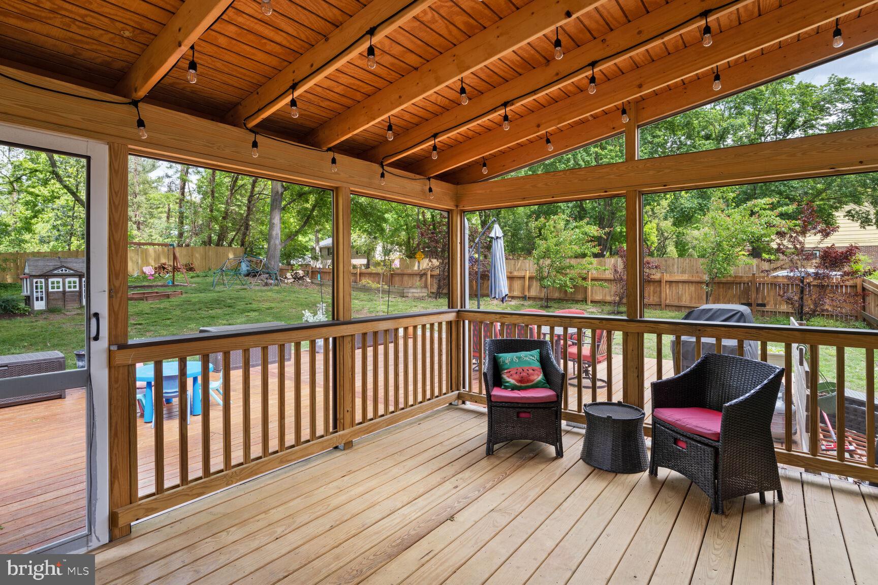 8639 Gateshead Road Alexandria, VA 22309 - Photo 23 of 26 screened in porch with deck