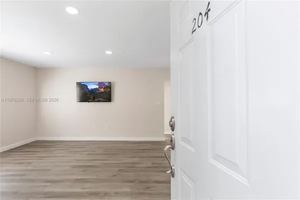 a view of an empty room