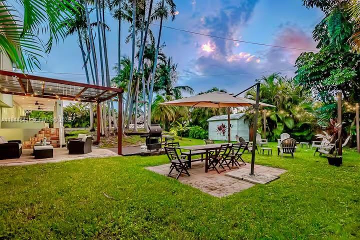 7475 Southwest 134th Street Pinecrest, FL 33156 - Photo 37 of 42 a view of outdoor space yard and patio