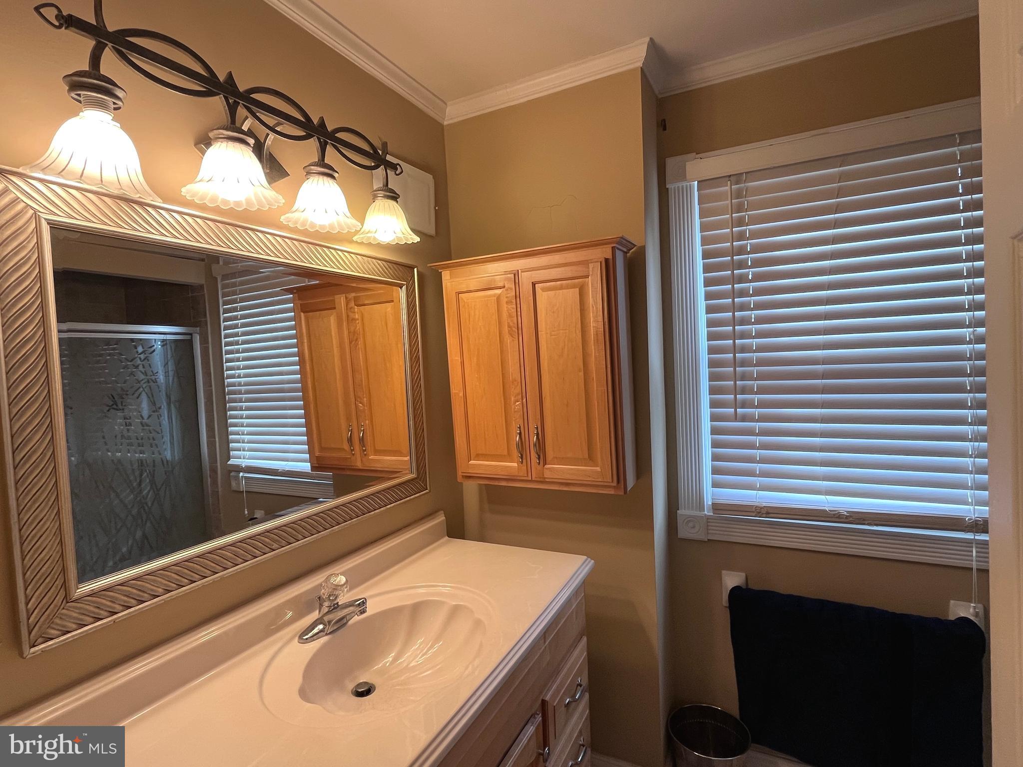 145 Joanne Road Holland, PA 18966 - Photo 37 of 54 a bathroom with a sink a vanity and a mirror