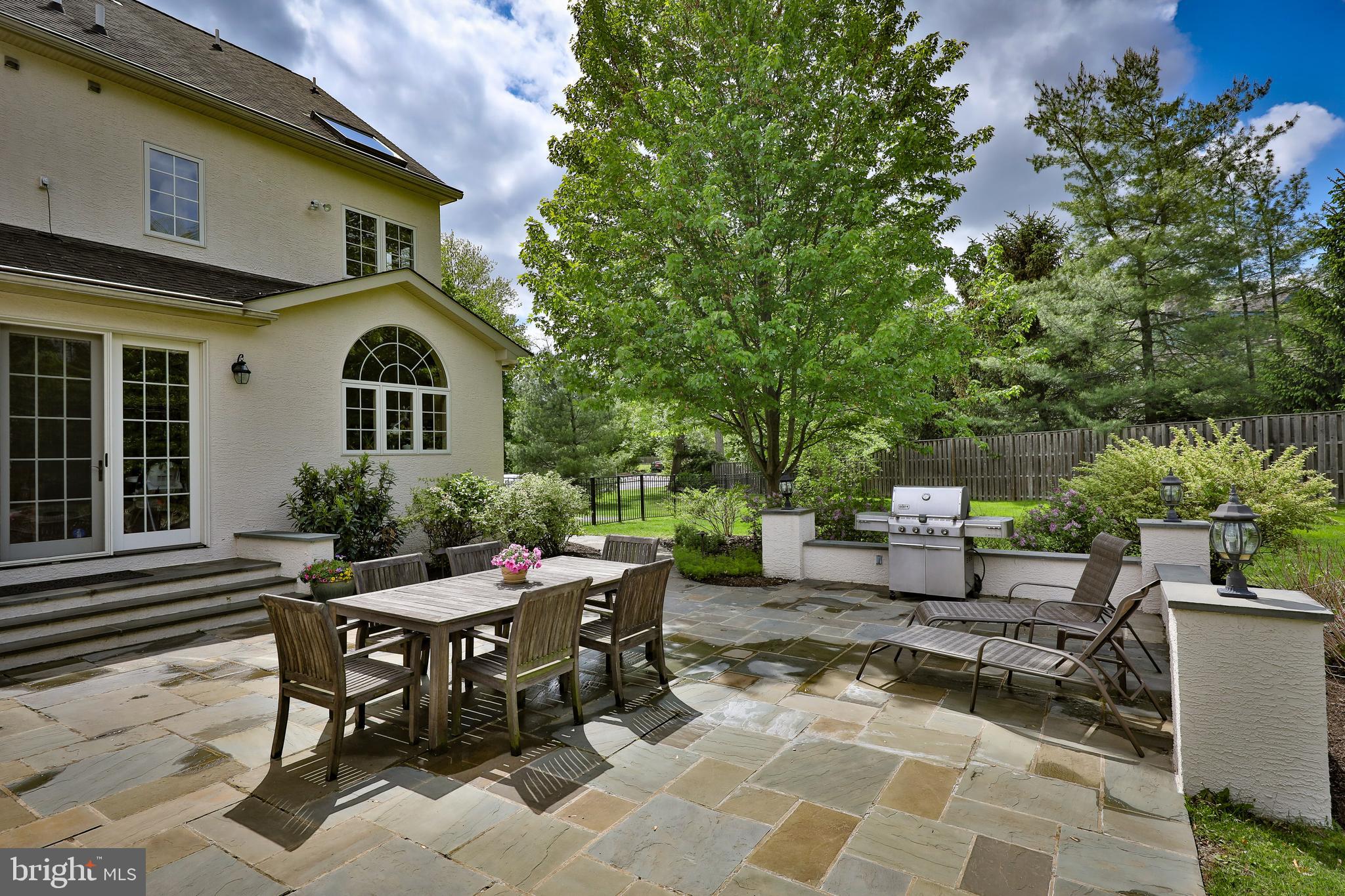1057 Walton Road Blue Bell, PA 19422 - Photo 62 of 72 Tiered Flagstone Patio w/ Gas Grill