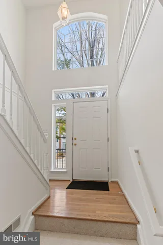 a view of front door of house