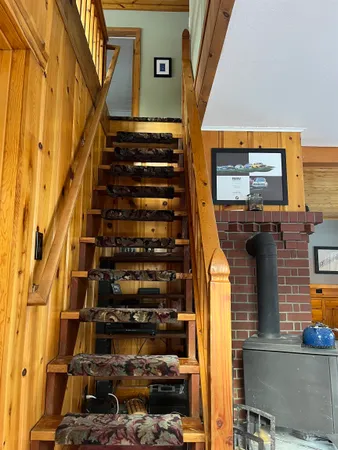 a view of entryway with a front door