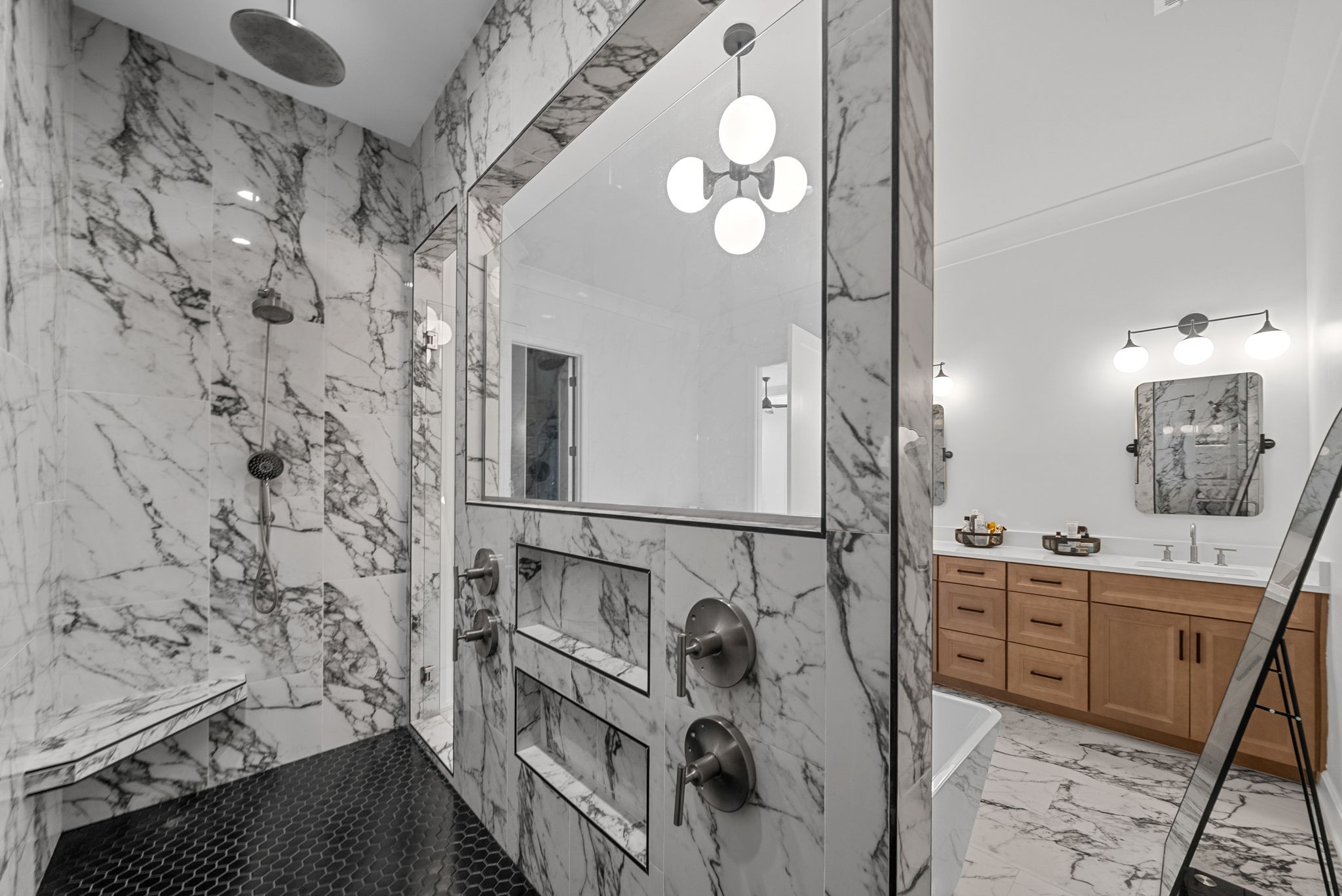 1914 Hickory Point Road Clarksville, TN 37043 - Photo 49 of 75 a bathroom with a sink and a mirror
