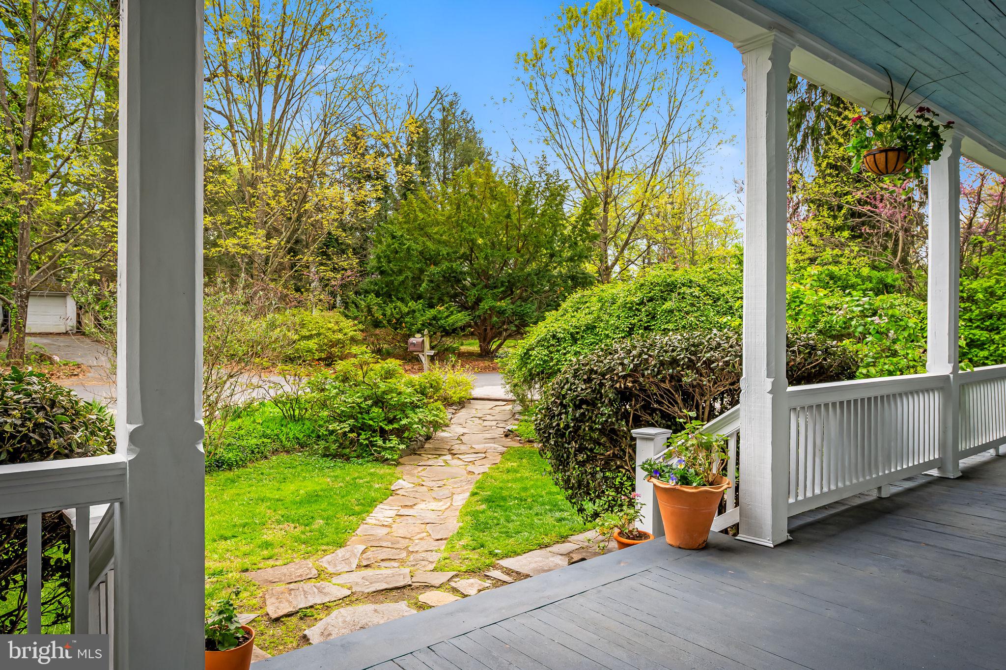 1018 Windsor Road Baltimore, MD 21208 - Photo 7 of 50 a view of a garden with a sitting area