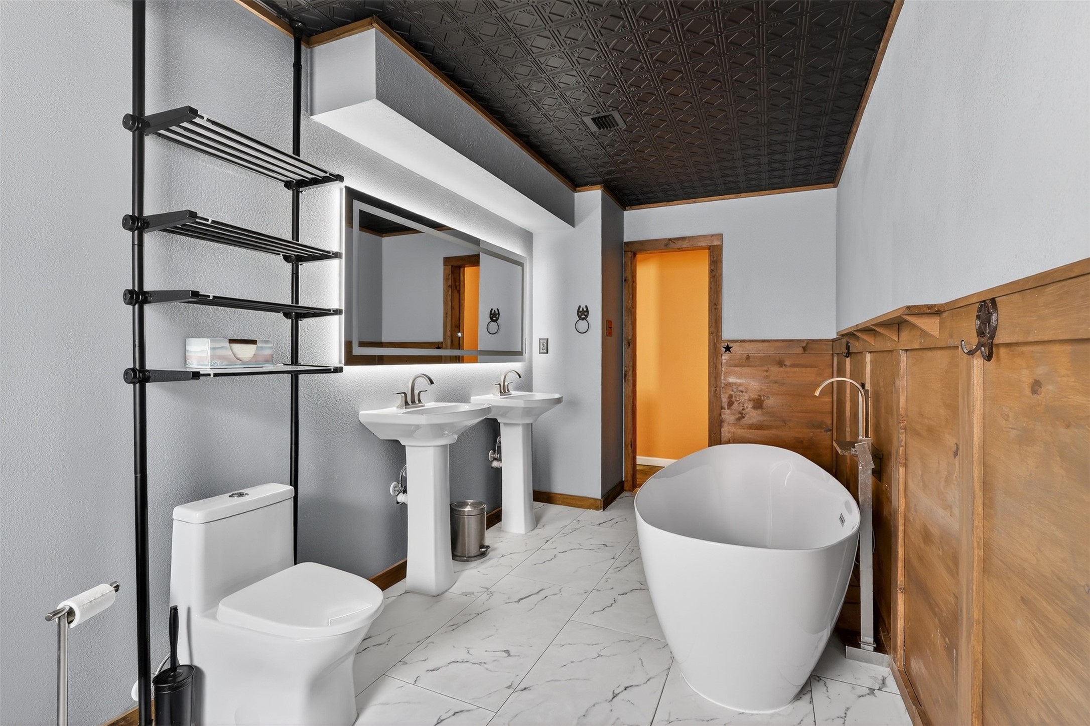 2519 Anniston Drive Houston, TX 77080 - Photo 27 of 39 a bathroom with a sink toilet and shower