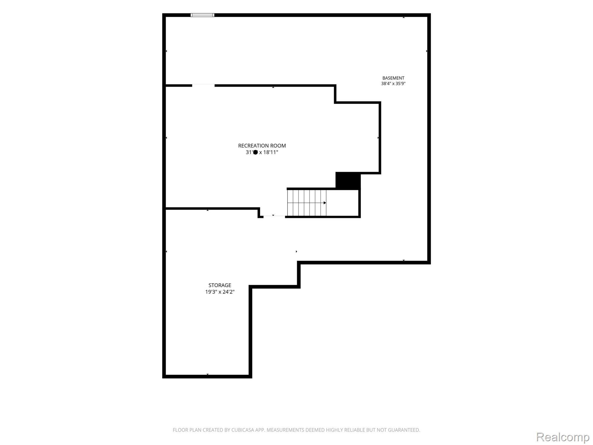 2633 Ridgecrest Drive Utica, MI 48316 - Photo 27 of 28 Basement Floor plan