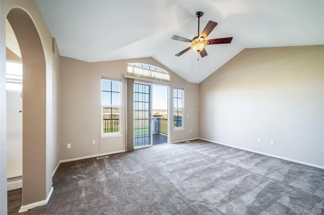 a view of an empty room