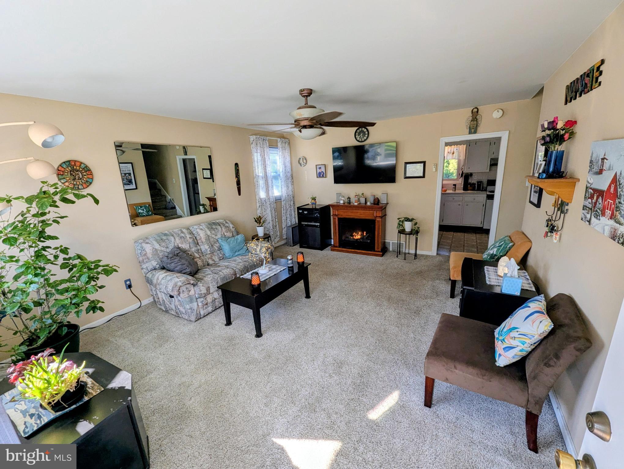 3641 Deepwater Lane Brookhaven, PA 19015 - Photo 3 of 37 Sunny living room w/gas fireplace