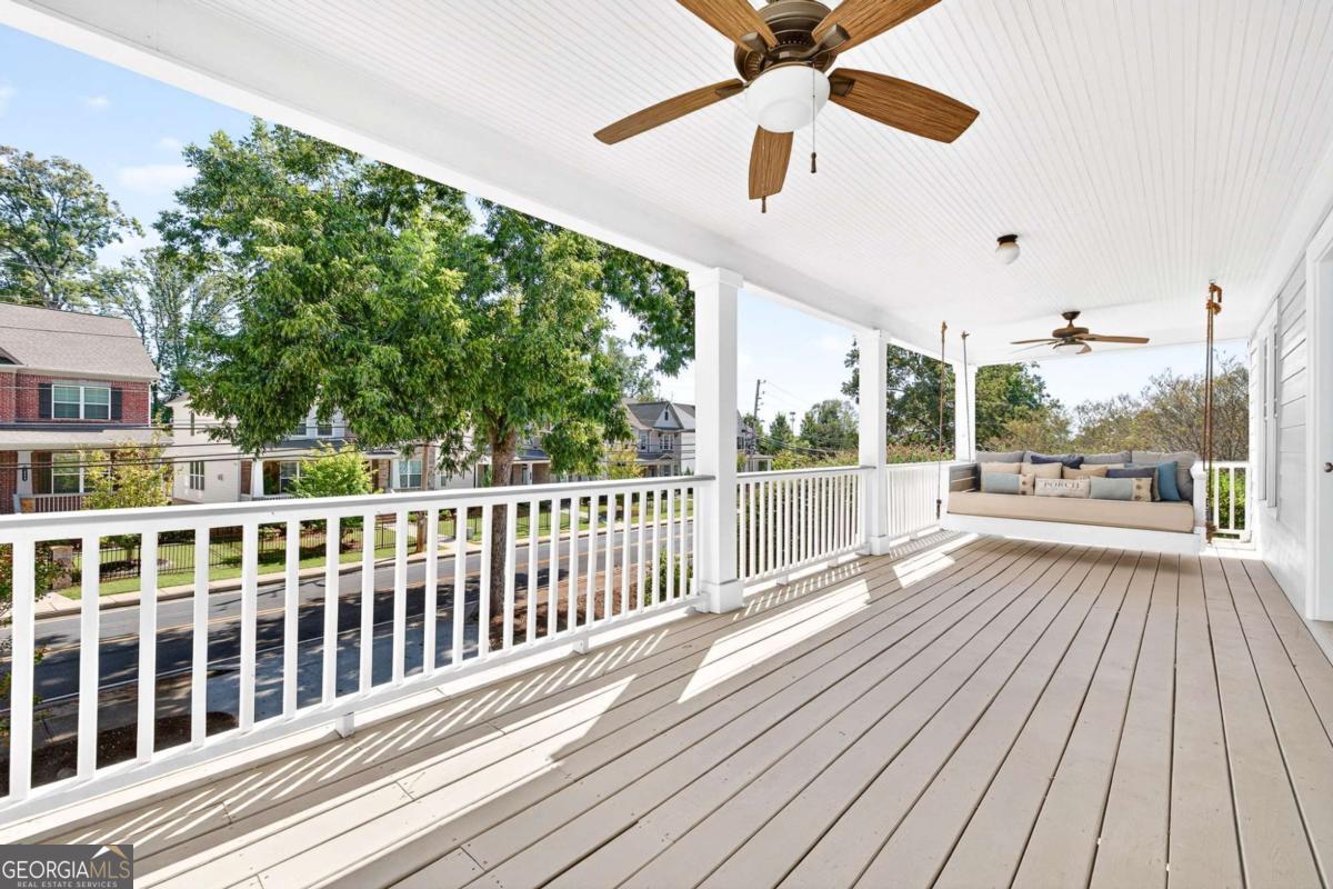 4492 Oakdale Road Southeast Smyrna, GA 30080 - Photo 16 of 37 a view of a balcony with wooden floor