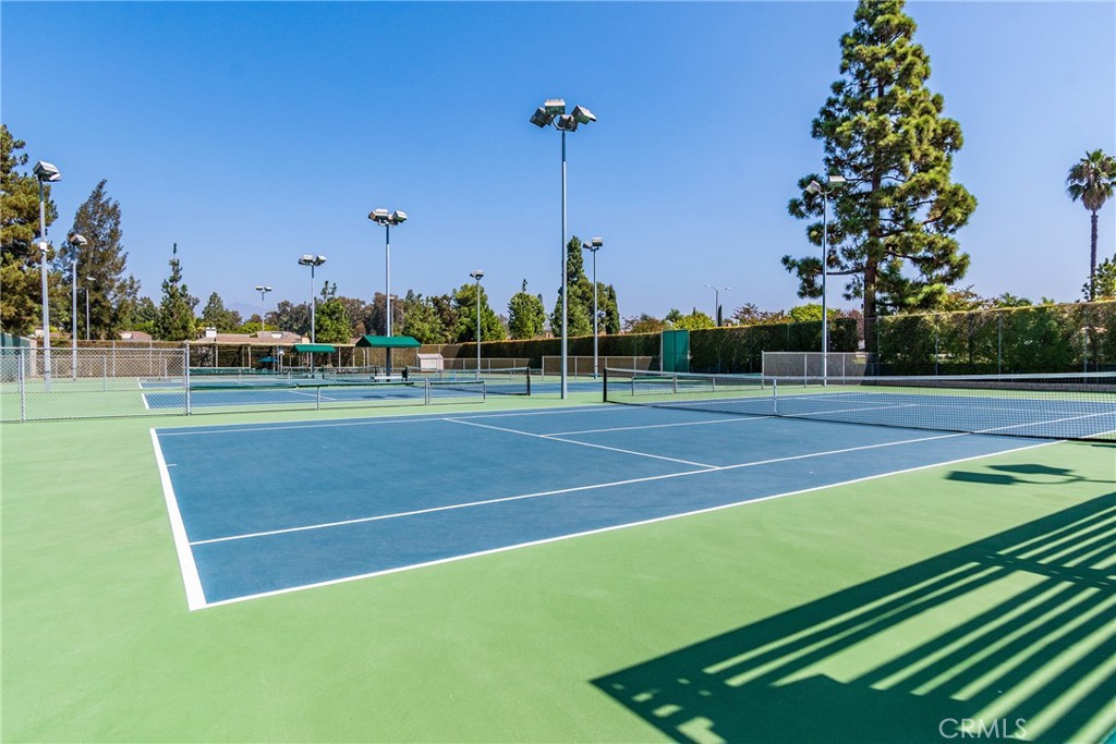 24741 Eldamar Avenue Lake Forest, CA 92630 - Photo 37 of 67 a view of a tennis ground with large trees