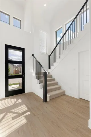 a view of an front door