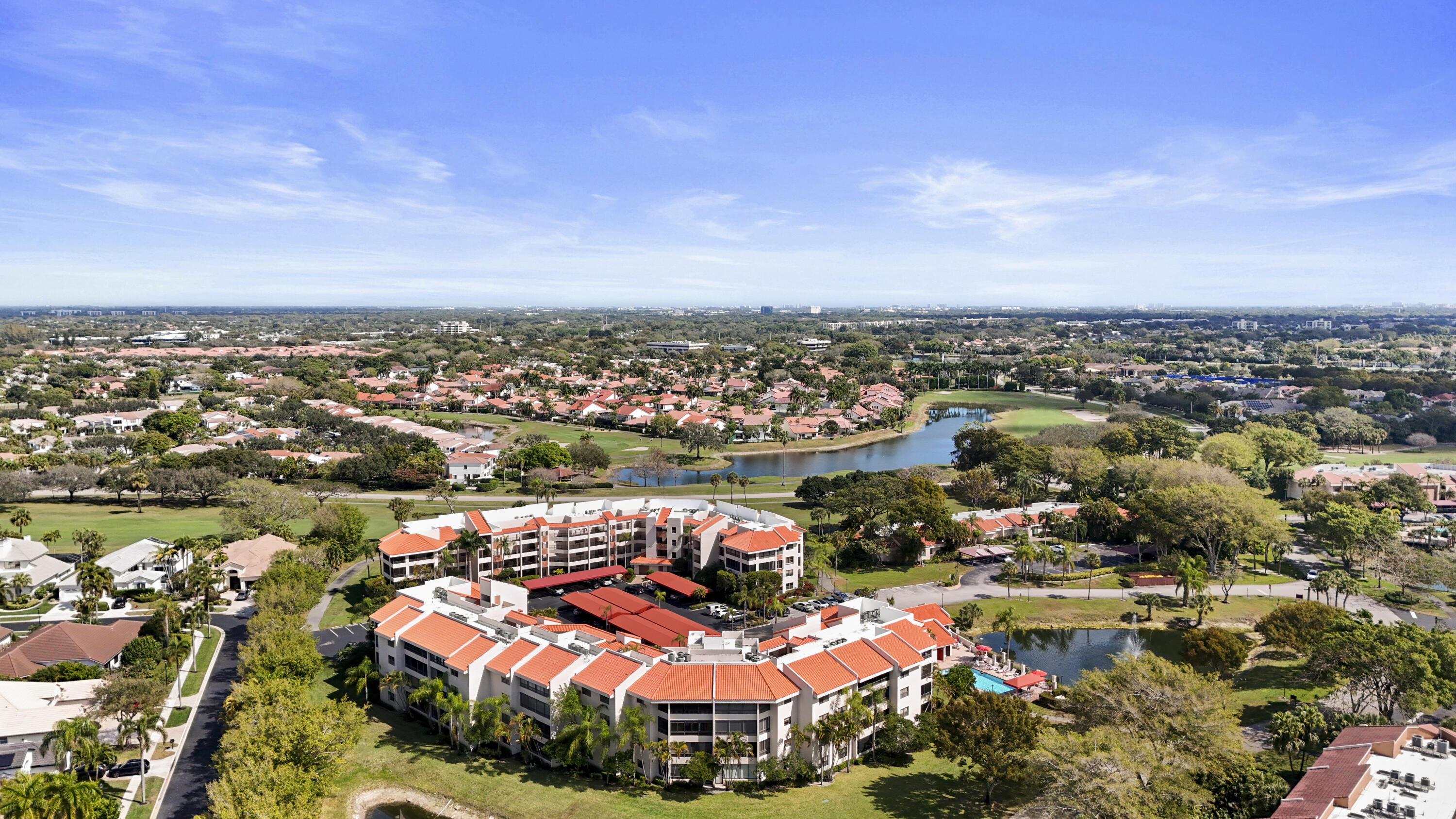 7507 La Paz Boulevard, Unit 407 Boca Raton, FL 33433 - Photo 27 of 31 an aerial view of a city