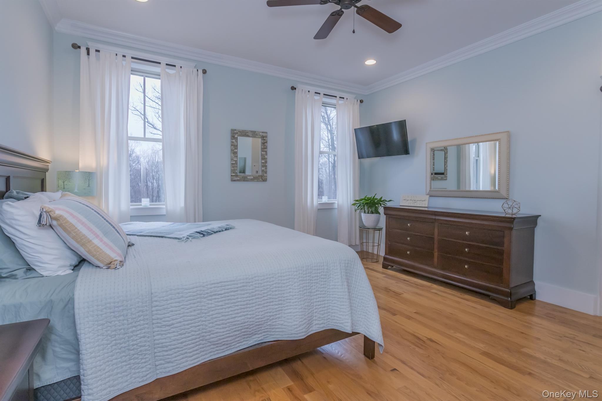 1 Peck Ridge Road Warwick, NY 10990 - Photo 15 of 50 a bedroom with a bed and a television