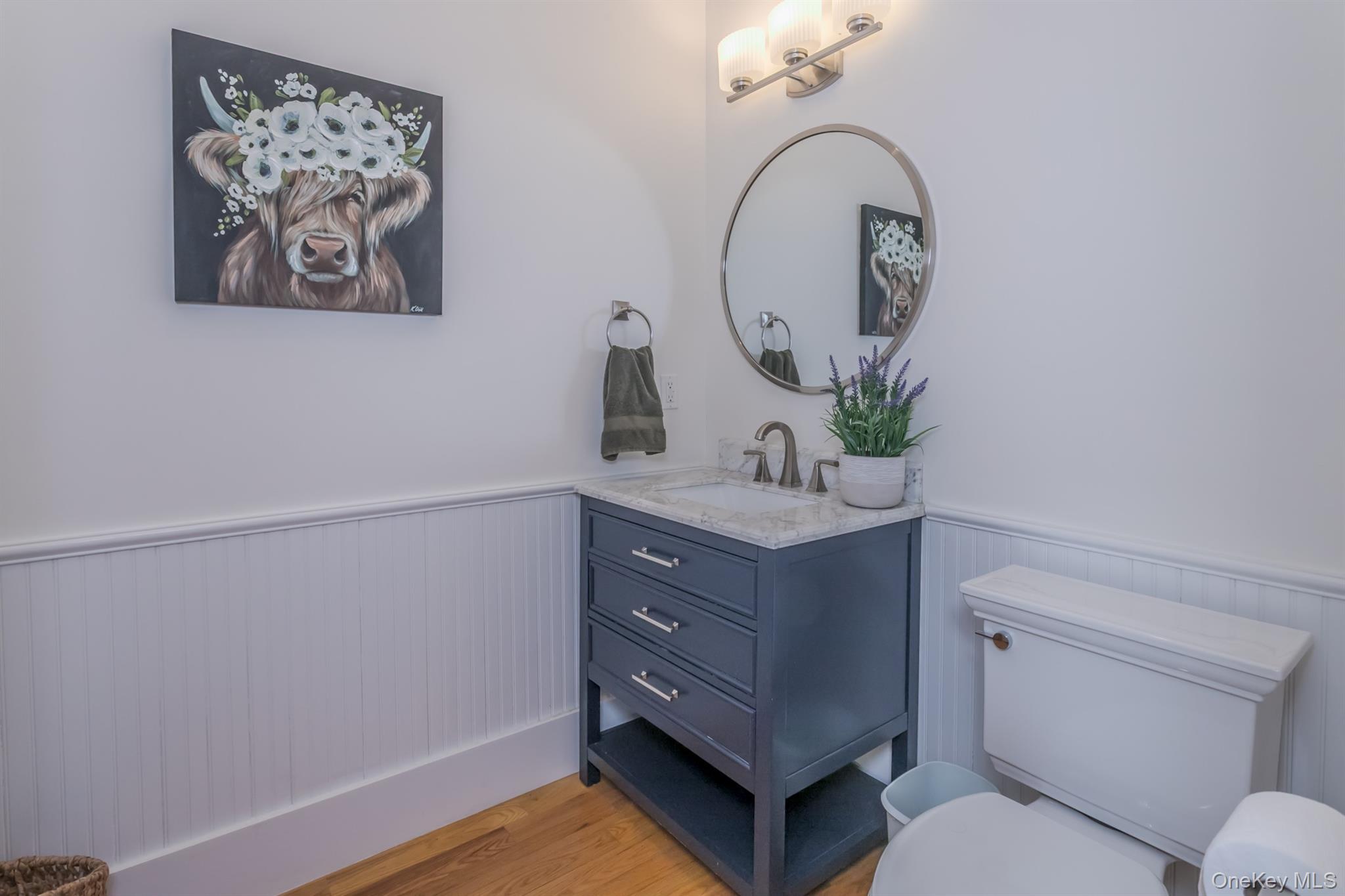 1 Peck Ridge Road Warwick, NY 10990 - Photo 24 of 50 a bathroom with a toilet sink and mirror