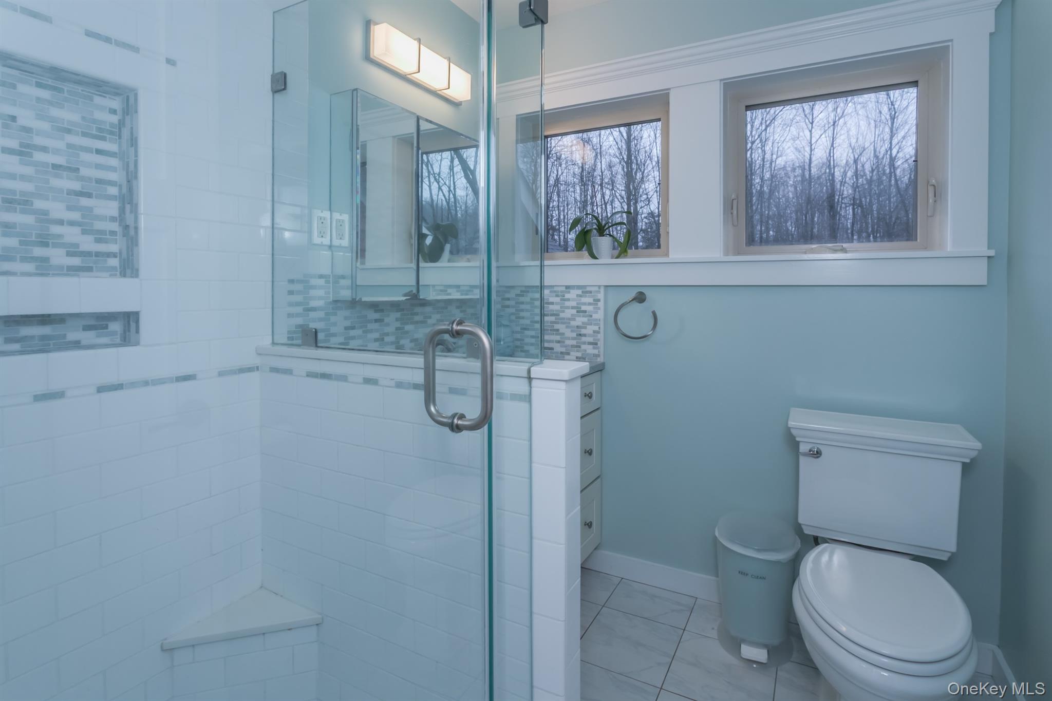 1 Peck Ridge Road Warwick, NY 10990 - Photo 31 of 50 a bathroom with a toilet sink and shower