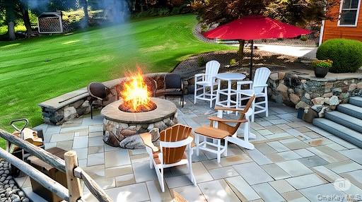1 Peck Ridge Road Warwick, NY 10990 - Photo 48 of 50 a view of a patio with chairs and tables
