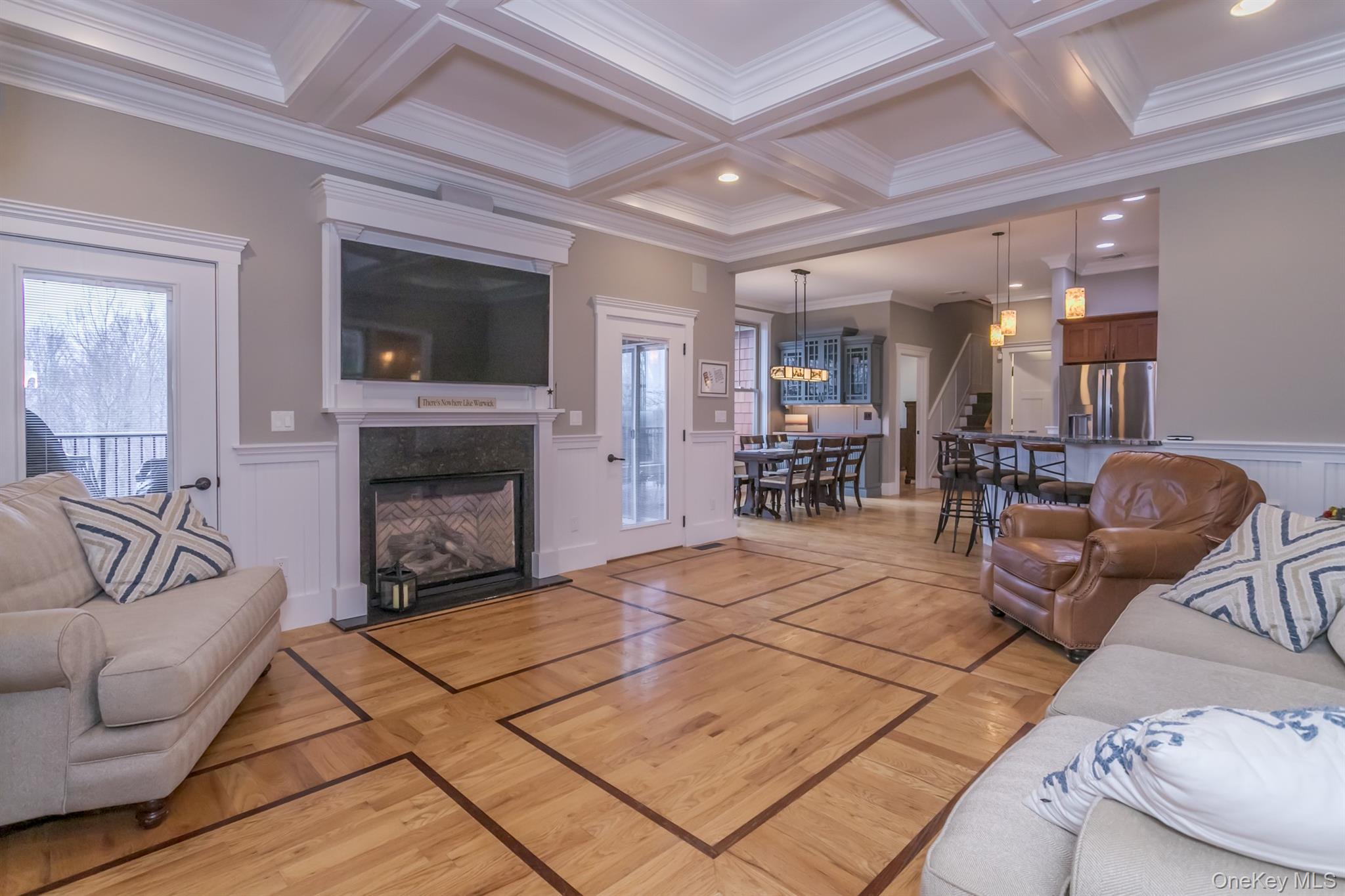 1 Peck Ridge Road Warwick, NY 10990 - Photo 9 of 50 a living room with furniture and a fireplace