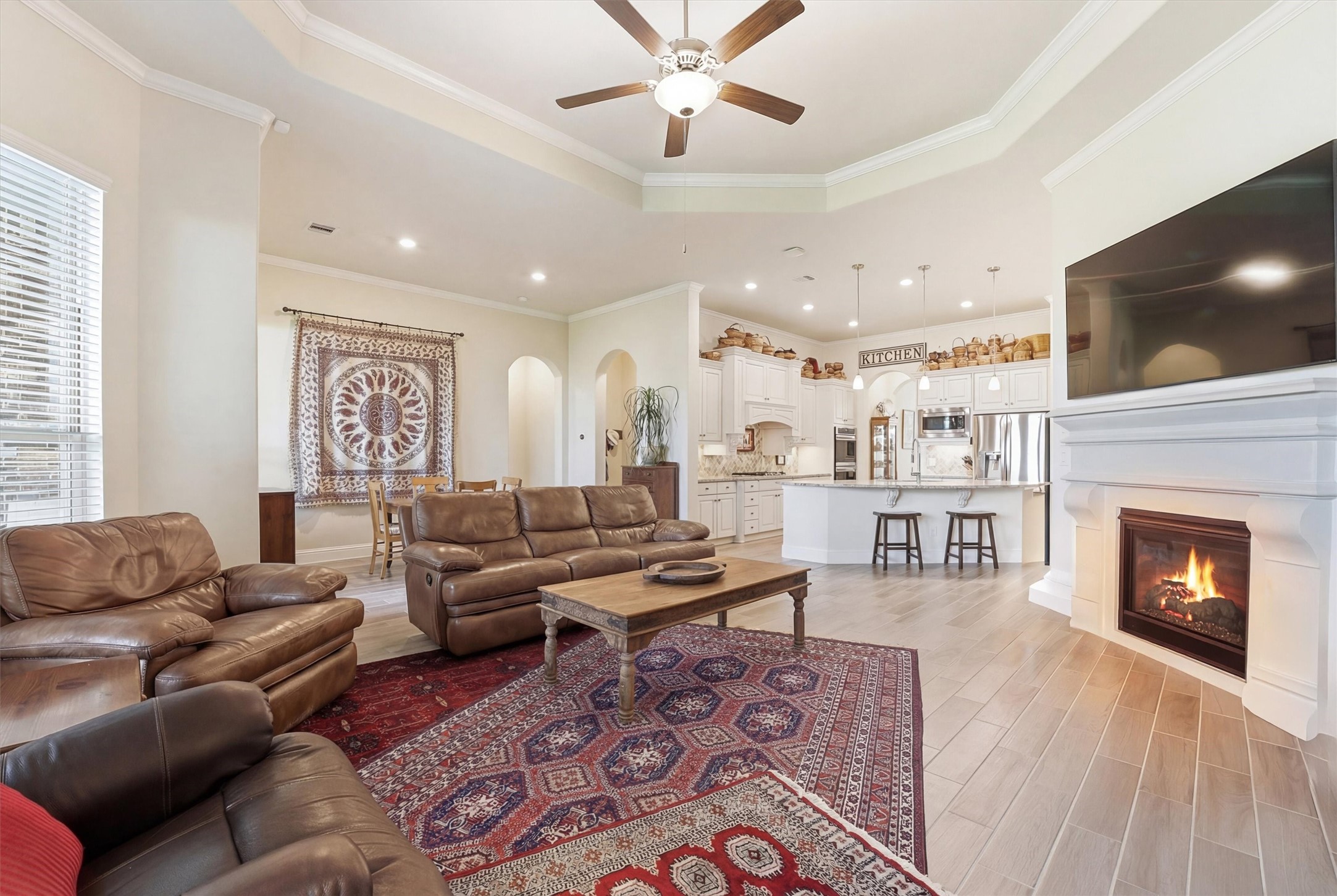 9307 Providence Bend Lane Houston, TX 77365 - Photo 7 of 45 Beautiful view of the open living areas
