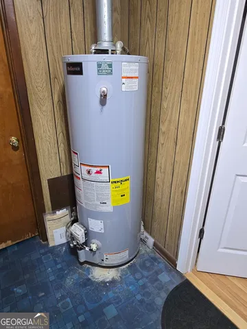 a view of water heater room