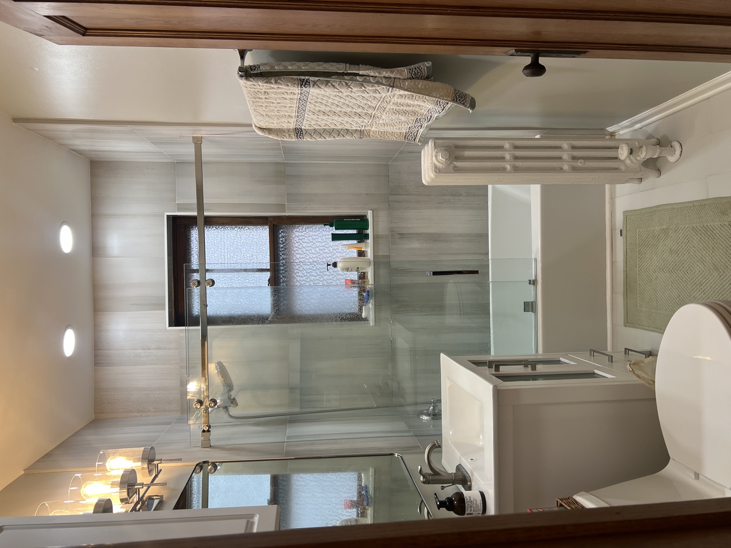 2004 West Walton Street, Unit 2B Chicago, IL 60622 - Photo 12 of 17 a bathroom with a sink and a mirror