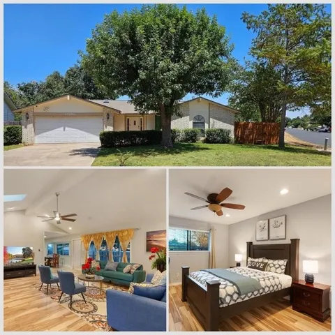 a view of living room kitchen and tree