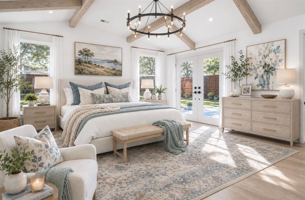 4927 Linnet Lane Dallas, TX 75209 - Photo 7 of 17 a bedroom with a large bed and a window