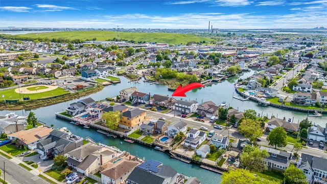 a view of a city with ocean view