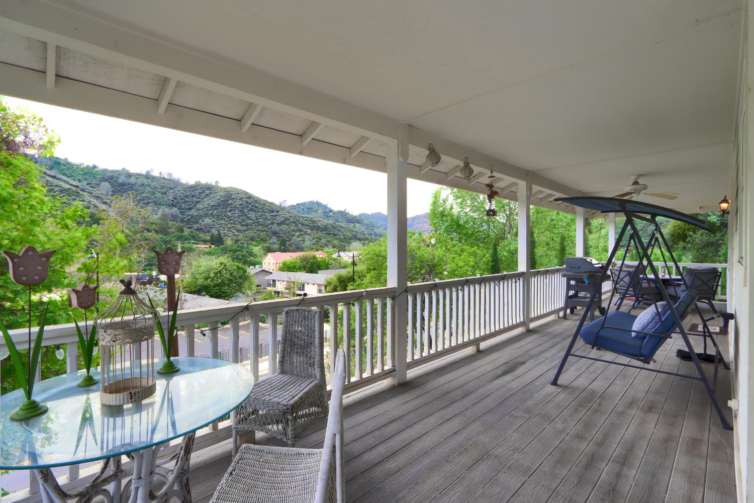 4986 7th Street Mariposa, CA 95338 - Photo 9 of 64 Covered Balcony overlooking Town.