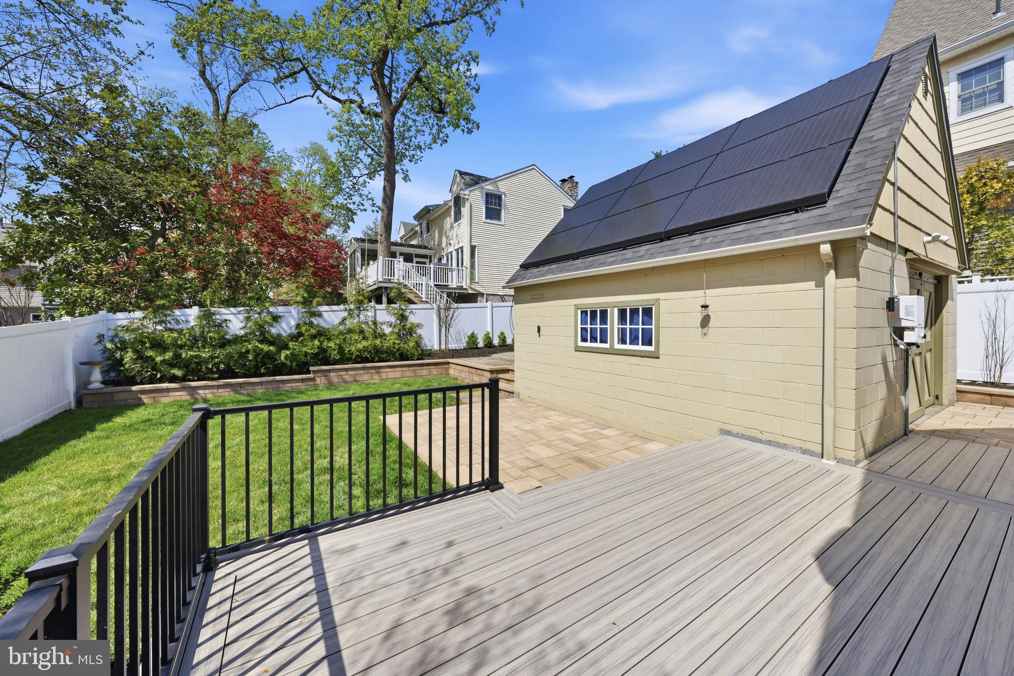 404 Centre Street Haddonfield, NJ 08033 - Photo 29 of 38 a balcony with wooden floor and fence