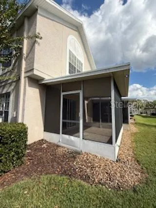 a view of a house with a outdoor space