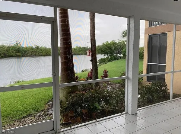 a view of a garden from a window