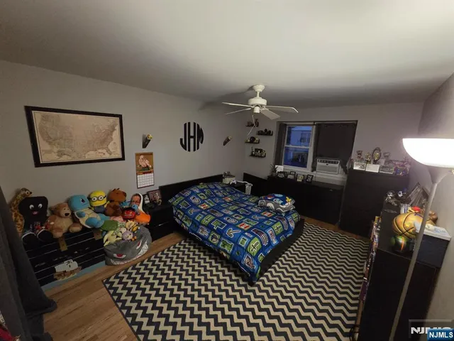 a bedroom with furniture