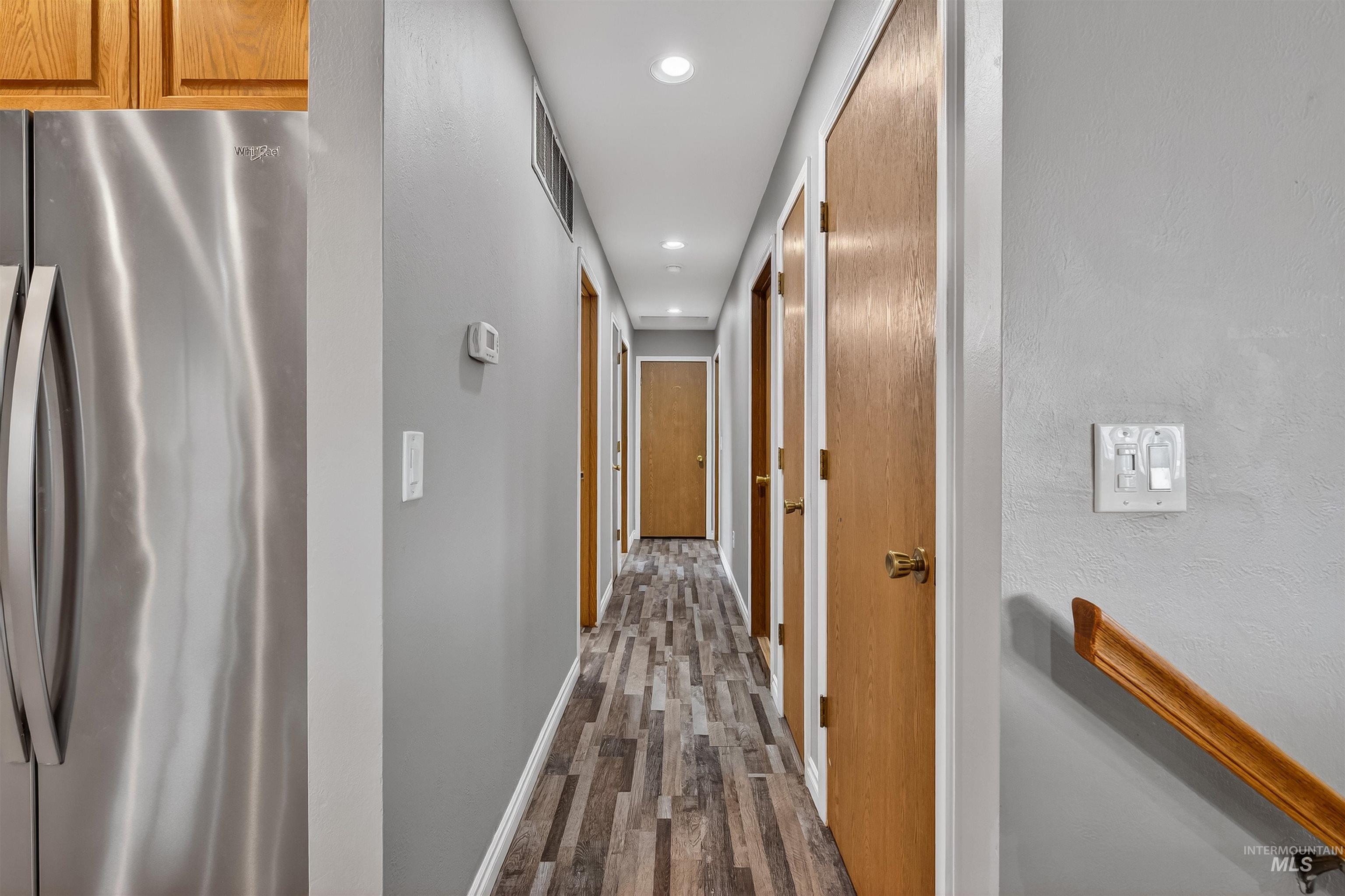3725 11th Street Lewiston, ID 83501 - Photo 16 of 46 Hall featuring recessed lighting and dark wood-type flooring