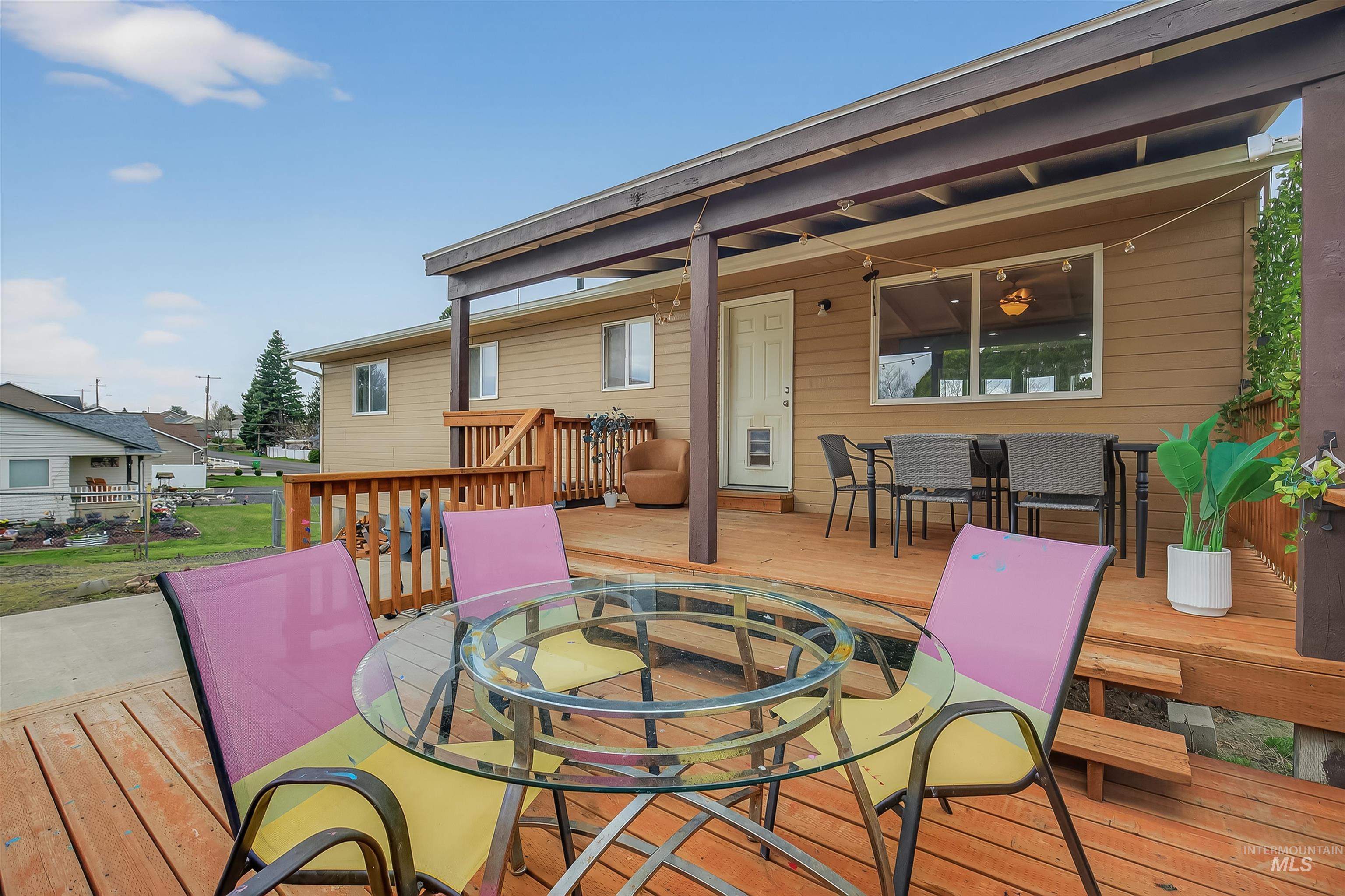 3725 11th Street Lewiston, ID 83501 - Photo 38 of 46 Wooden terrace featuring outdoor dining area