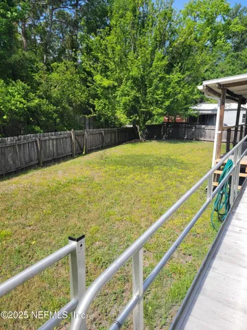 a view of an outdoor space and swimming pool