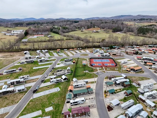 a view of a park with a park