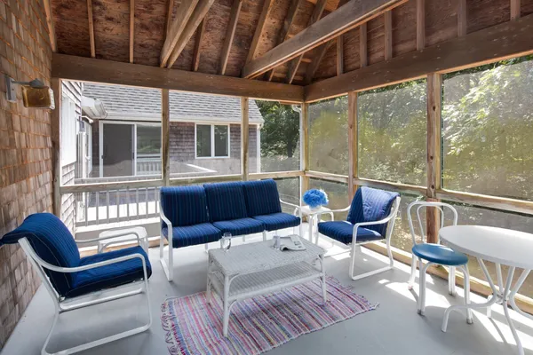 a outdoor living with furniture