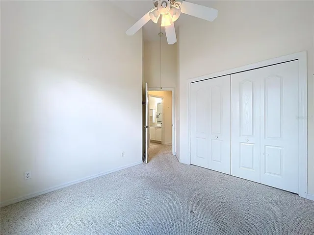a view of a lobby with furniture and floor to ceiling window