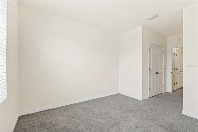 a view of a garden with a tree