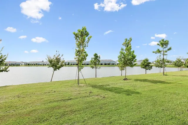 a view of outdoor space with garden