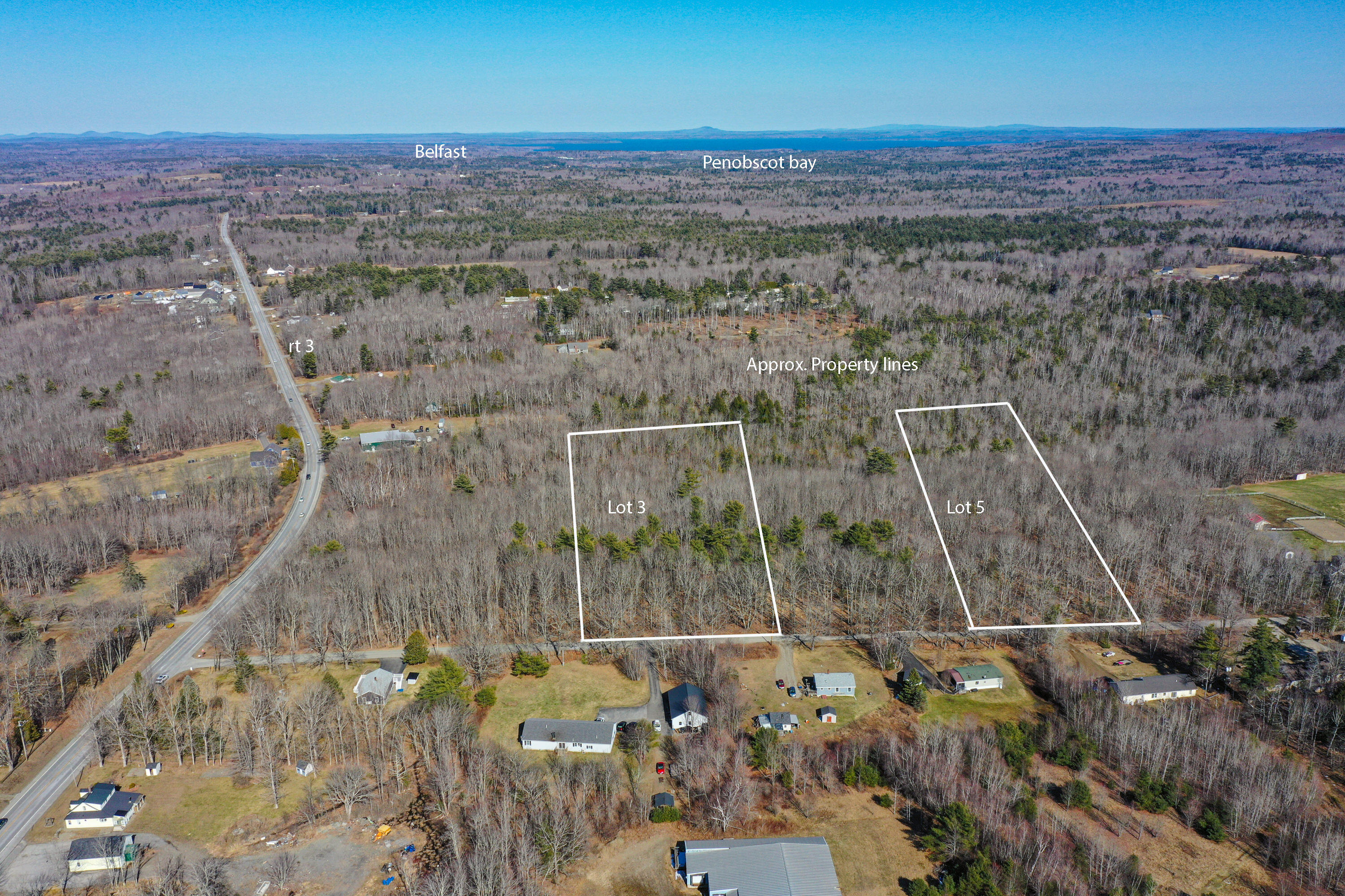 Lot # Bicknell Road Belmont, ME 04952 - Photo 7 of 10 BicknellLot3&5FullAreaView