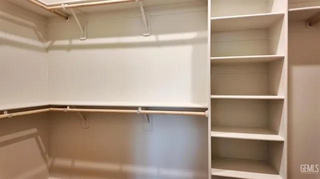 a close view of closet