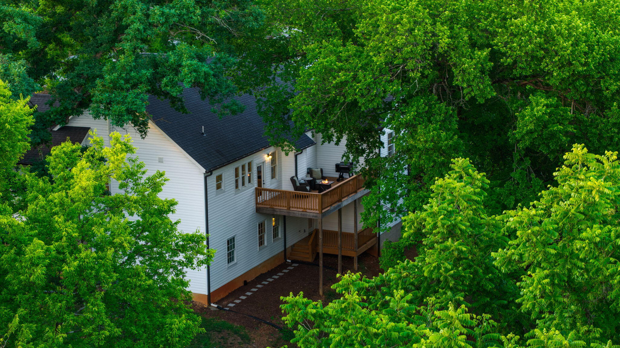6296 Fairview Road Hixson, TN 37343 - Photo 54 of 59 Drone Photo of Rear View