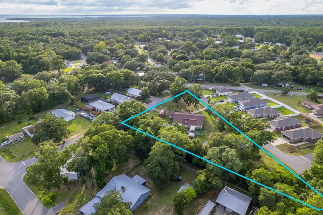 an aerial view of a city