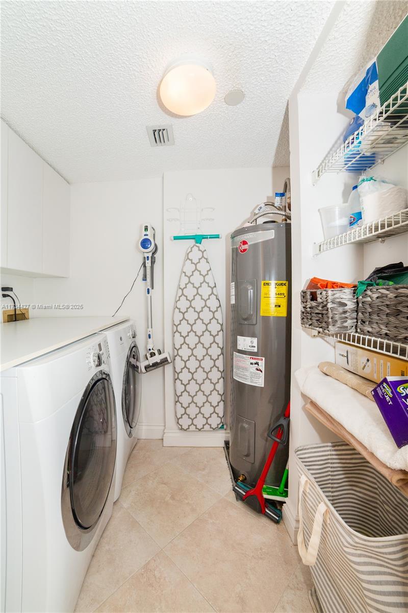 18000 North Bay Road, Unit 602 Sunny Isles Beach, FL 33160 - Photo 26 of 40 a utility room with dryer and washer