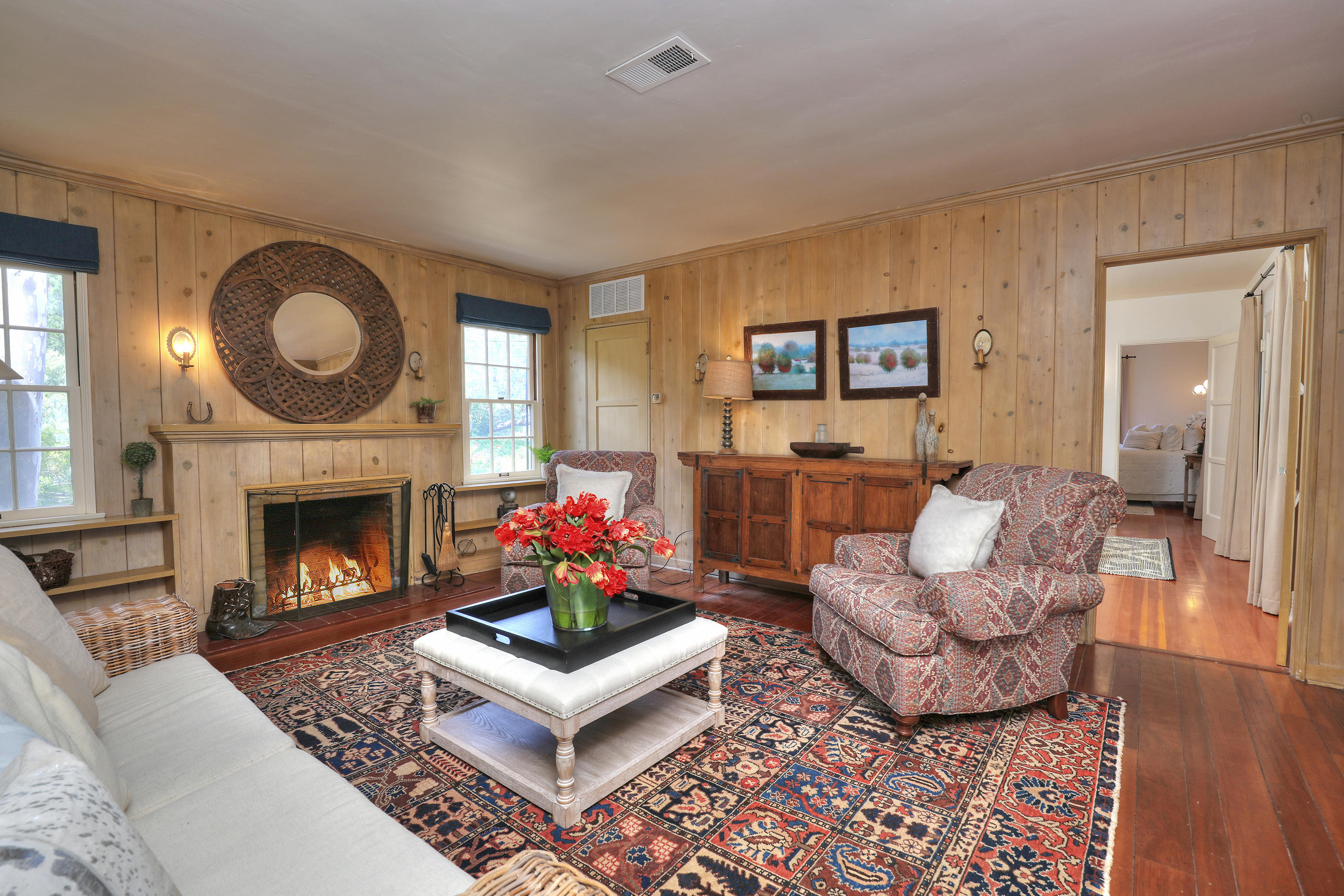 71 Hollister Ranch Road Lompoc, CA 93436 - Photo 10 of 31 a living room with furniture and a fireplace