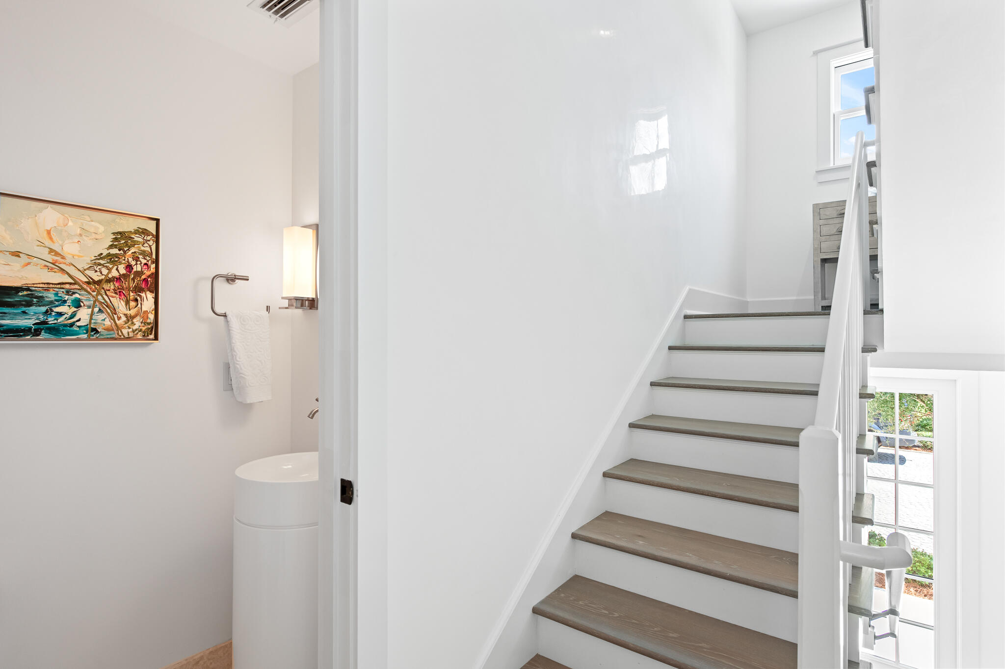 163 North Castle Harbour Dr Inlet Beach, Unit U38 Inlet Beach, FL 32461 - Photo 18 of 55 a view of a hallway with wooden floor and entryway