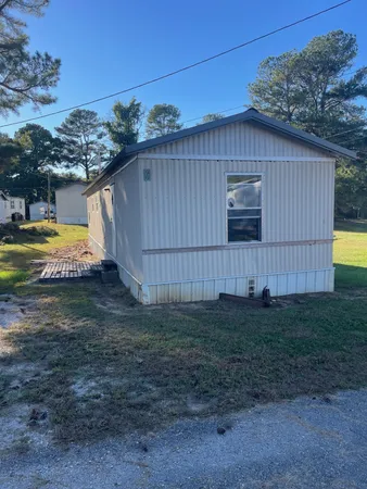 a backyard of a house