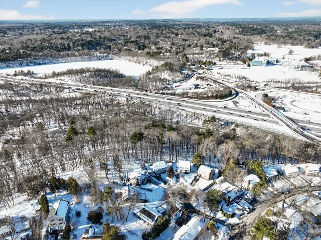 a view of city and mountain